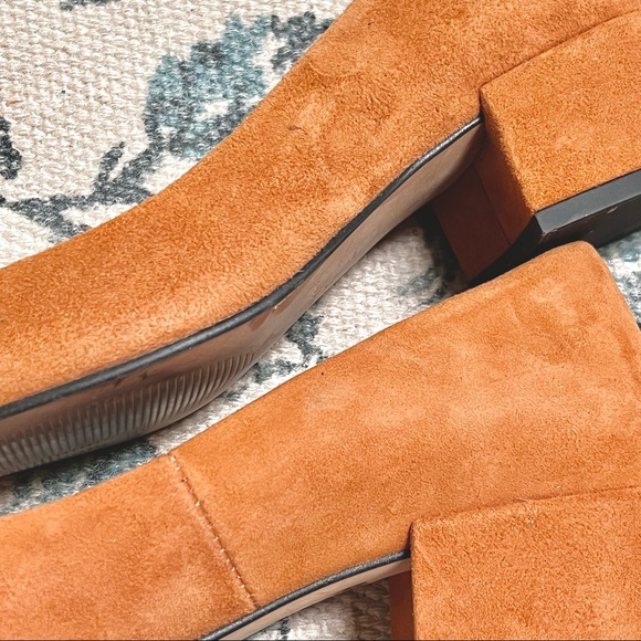 ❌SOLD❌ Farylrobin Tan Suede Leather Heeled Flats - Picture 7 of 12